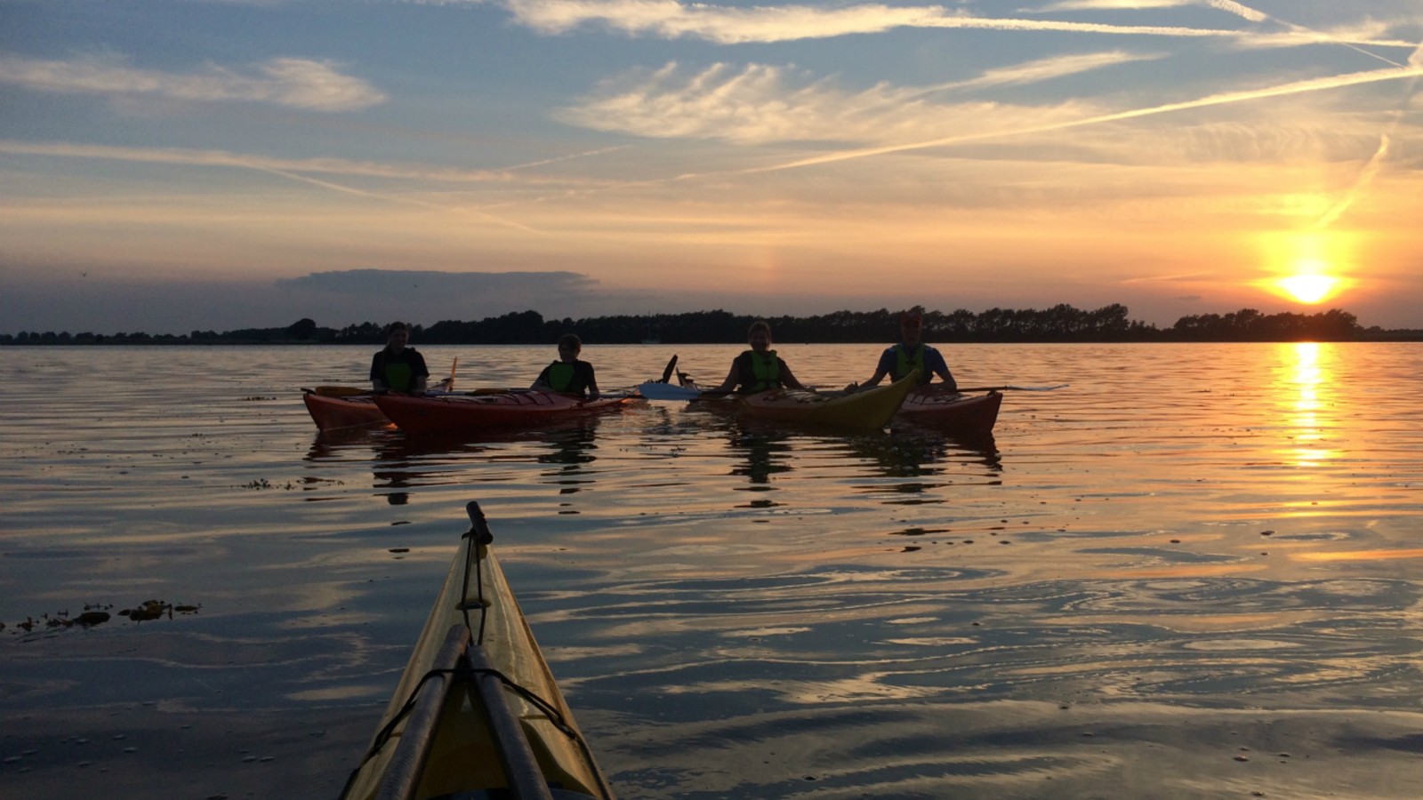 Hasselø Kajak aftentur ved solnedgang