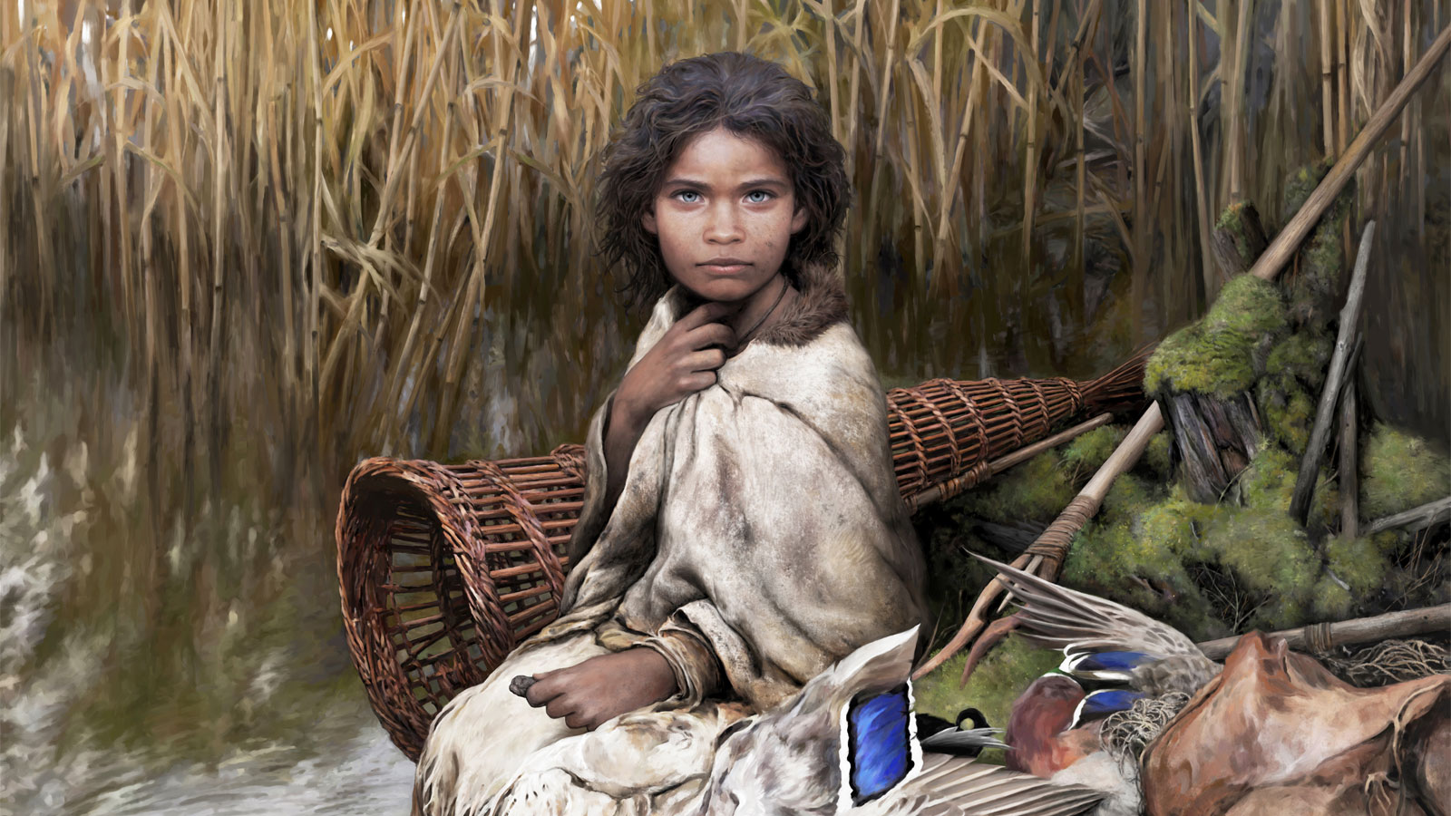 Stenalderpigen Lola udstilling Museum Lolland-Falster