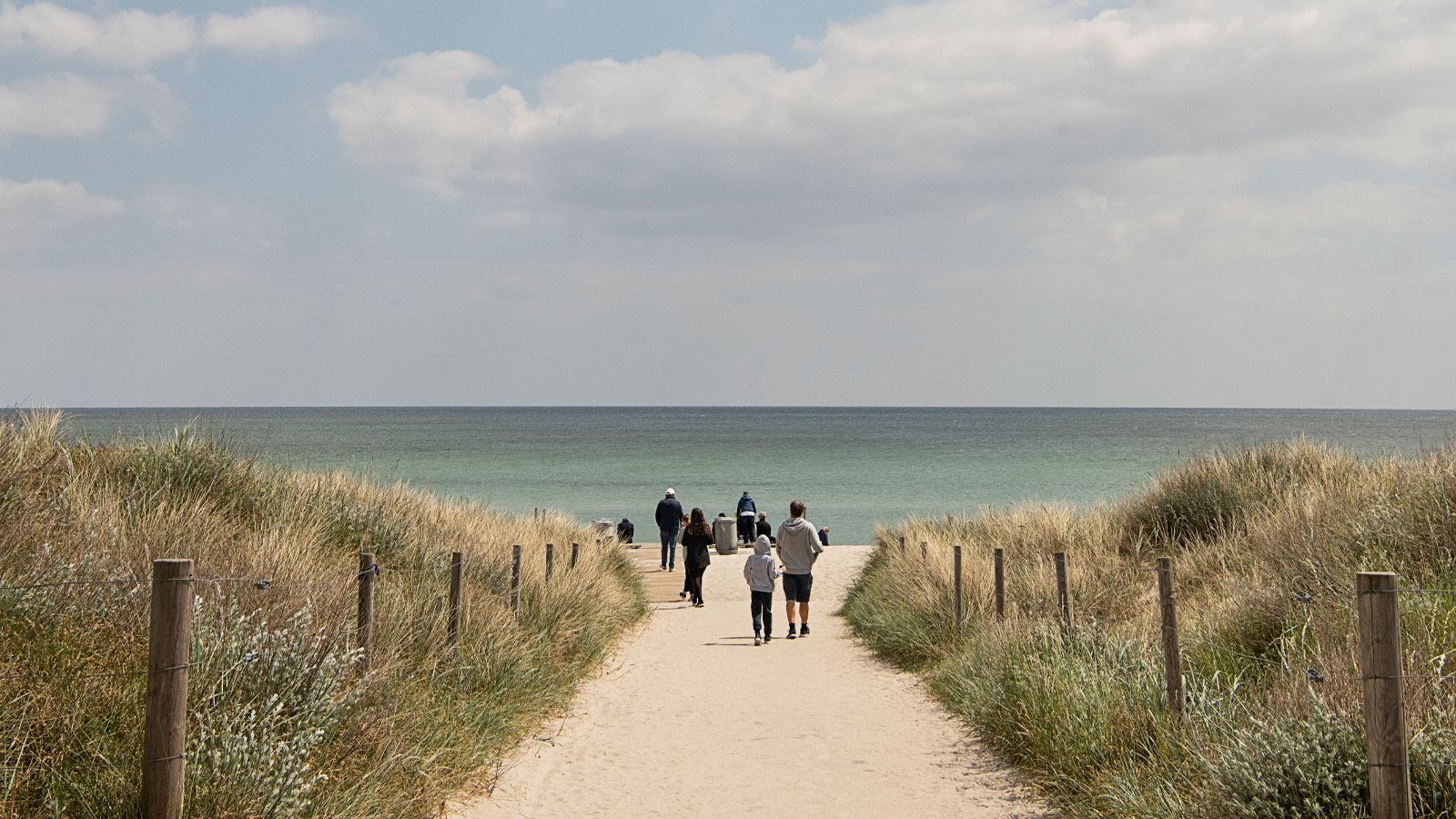 Marielyst beach path sandy summer