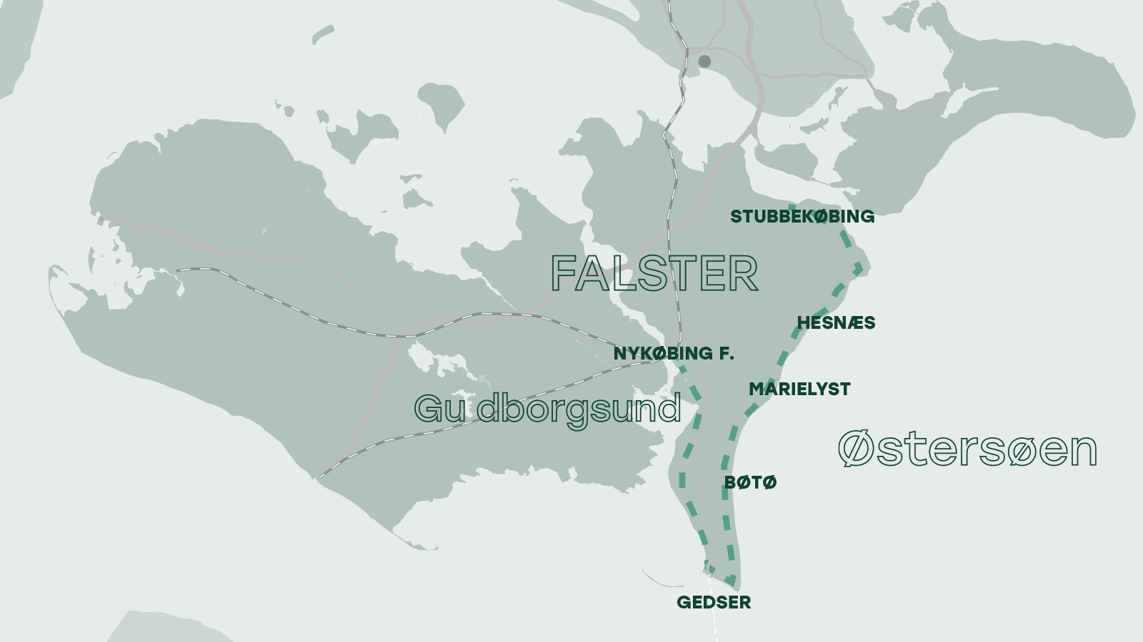 Kort over oplevelsesruten KØSTEN