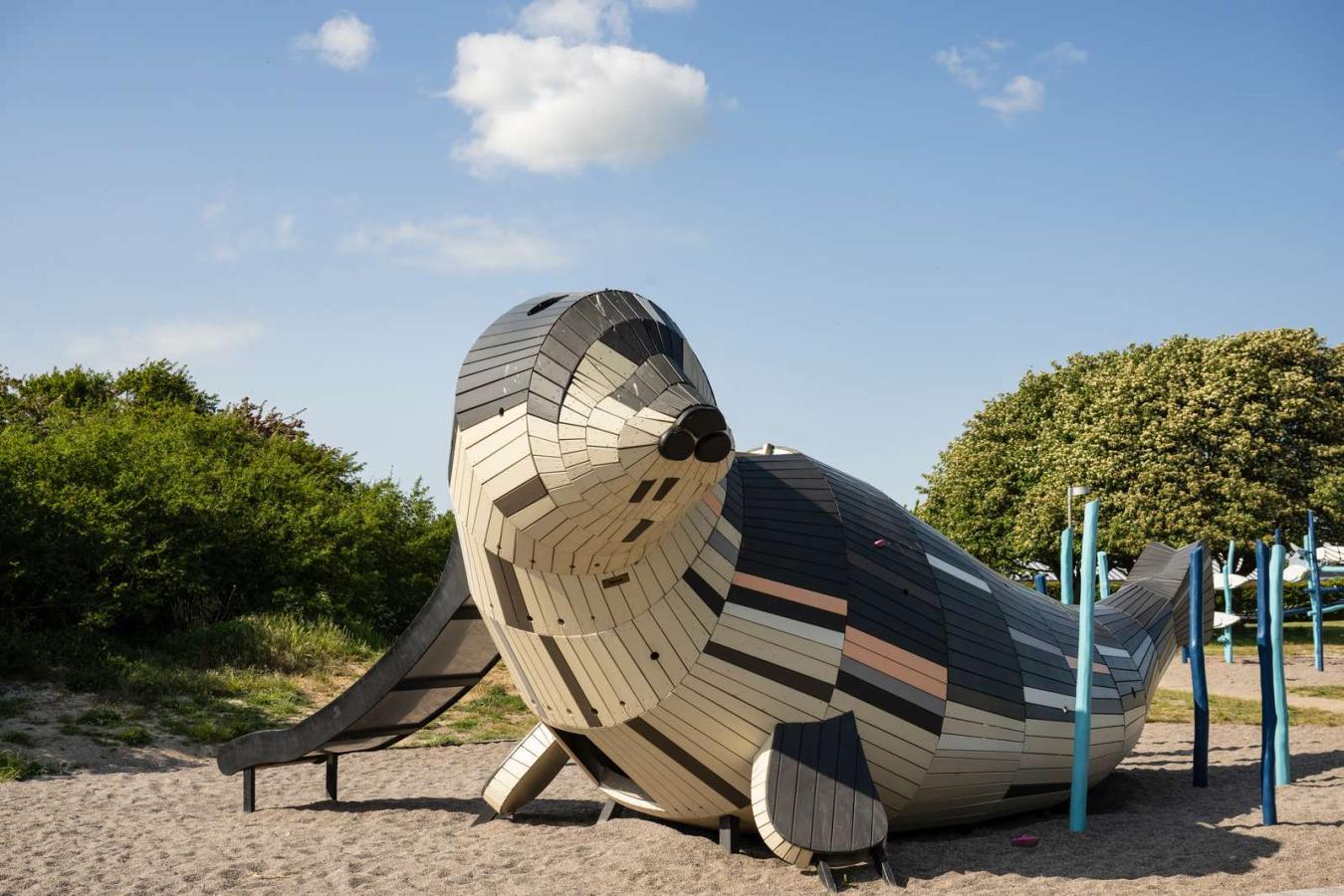 Nakskov Hestehovedet Strand legeplads sæl kvadrat